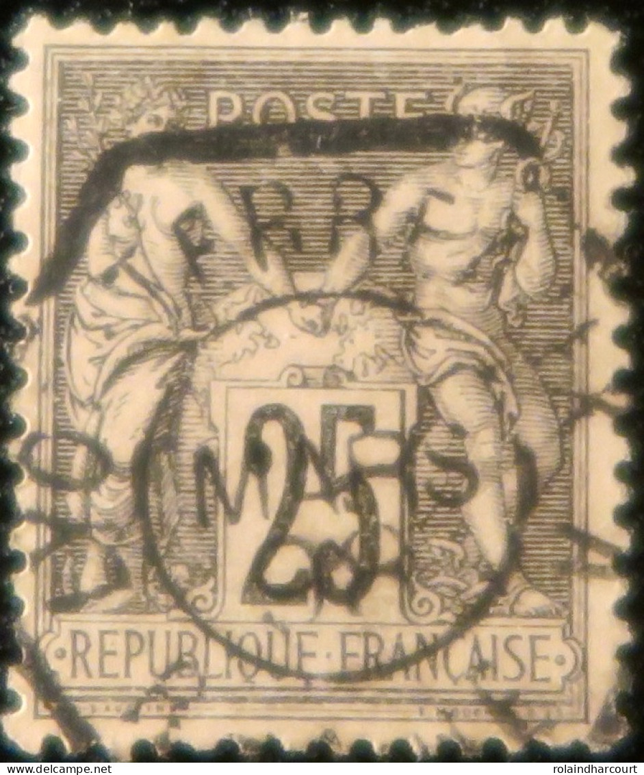 R1311/3085 - FRANCE - SAGE TYPE II N°97 >>> CACHET SPECIAL : LYON TERREAUX A - MARS 1898 - 1876-1898 Sage (Type II)