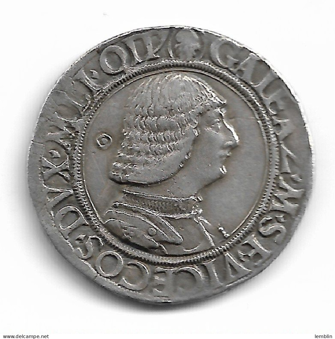 DUCHE DE MILAN - TESTON D'ARGENT DE GALEAZZO MARIA SFORZA (1466-1476) - Feudal Coins