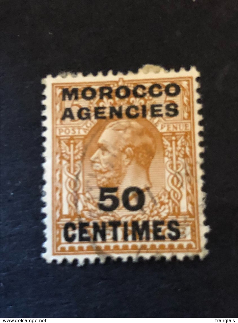 MOROCCO AGENCIES  SG 197  50c On 5d Yellow Brown - Morocco Agencies / Tangier (...-1958)