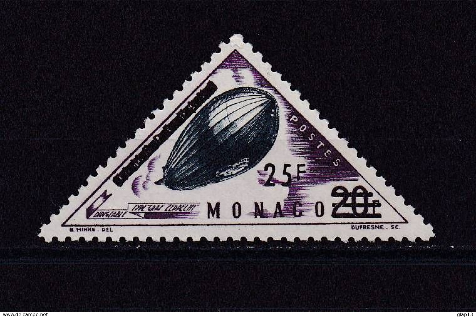 MONACO 1956 TIMBRE N°466 NEUF** DIRIGEABLE - Unused Stamps