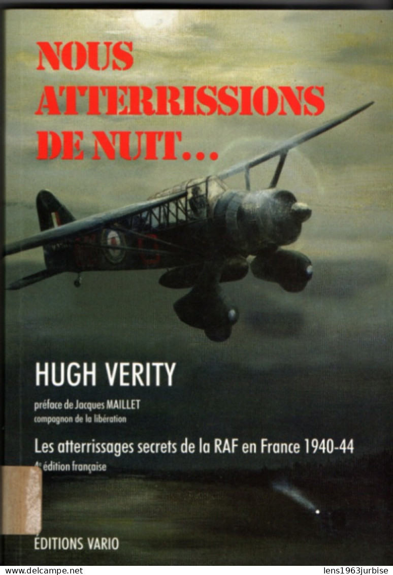 Nous Atterrissions De Nuit Hugh Verity , 361 Pages ( 1999 ) Militaria , Militaire - Weltkrieg 1939-45