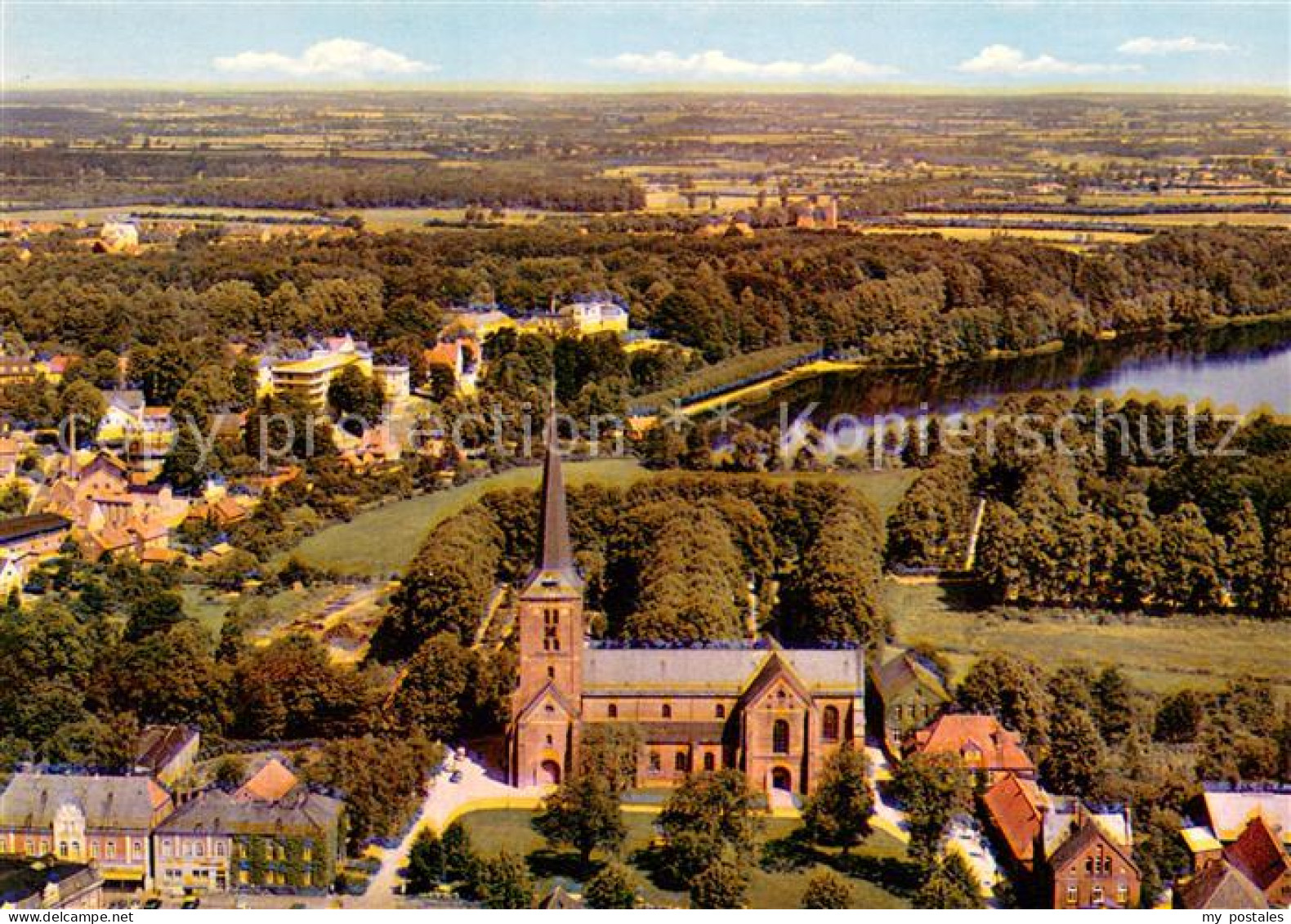 73634513 Bad Segeberg Fliegeraufnahme Mit Kirche Bad Segeberg - Bad Segeberg