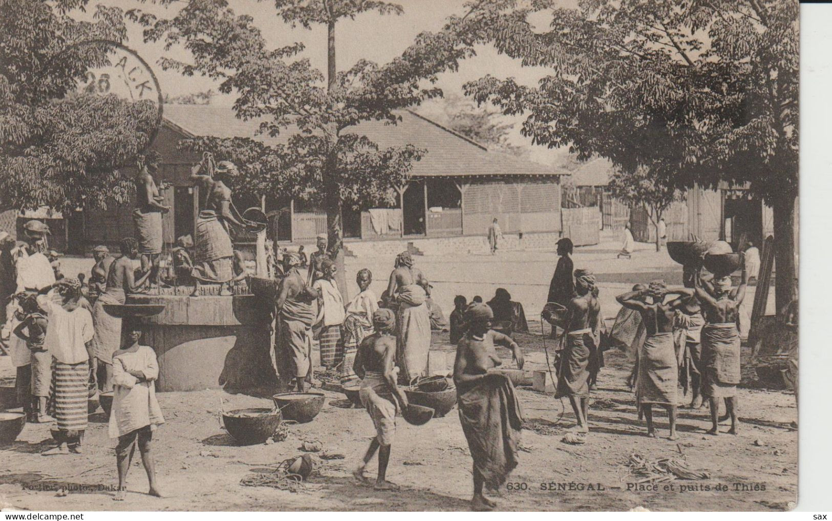 2418-248 Av 1905 N°630 Séné Place Et Puits De THIES  Fortier Photo Dakar  Retrait 19-05 - Senegal