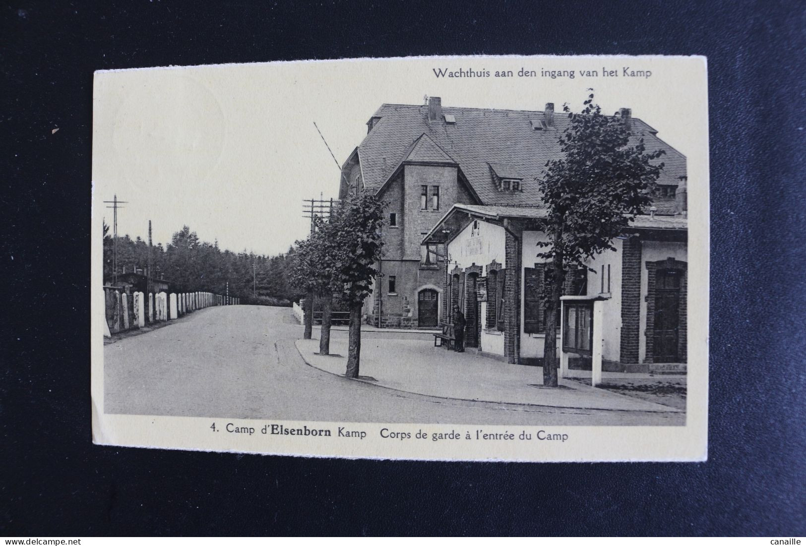 S-C 175 / Photo De Militaire - Liège  Camp Elsenborn - Corps De Garde à L'entrée Du Camp  / 1938 - Elsenborn (camp)