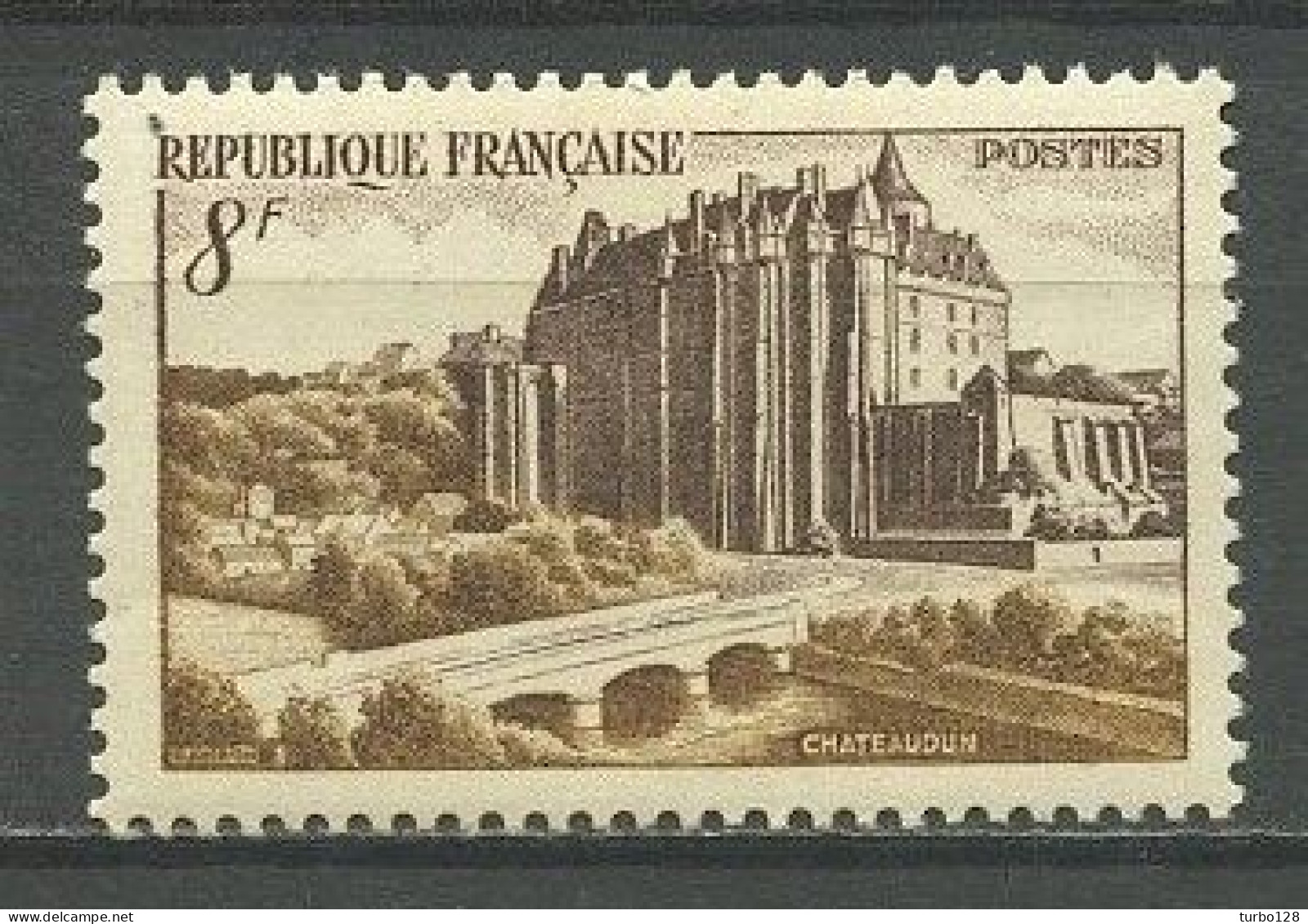 FRANCE 1950 N° 873 ** Neuf MNH Superbe Château De Châteaudun - Nuovi