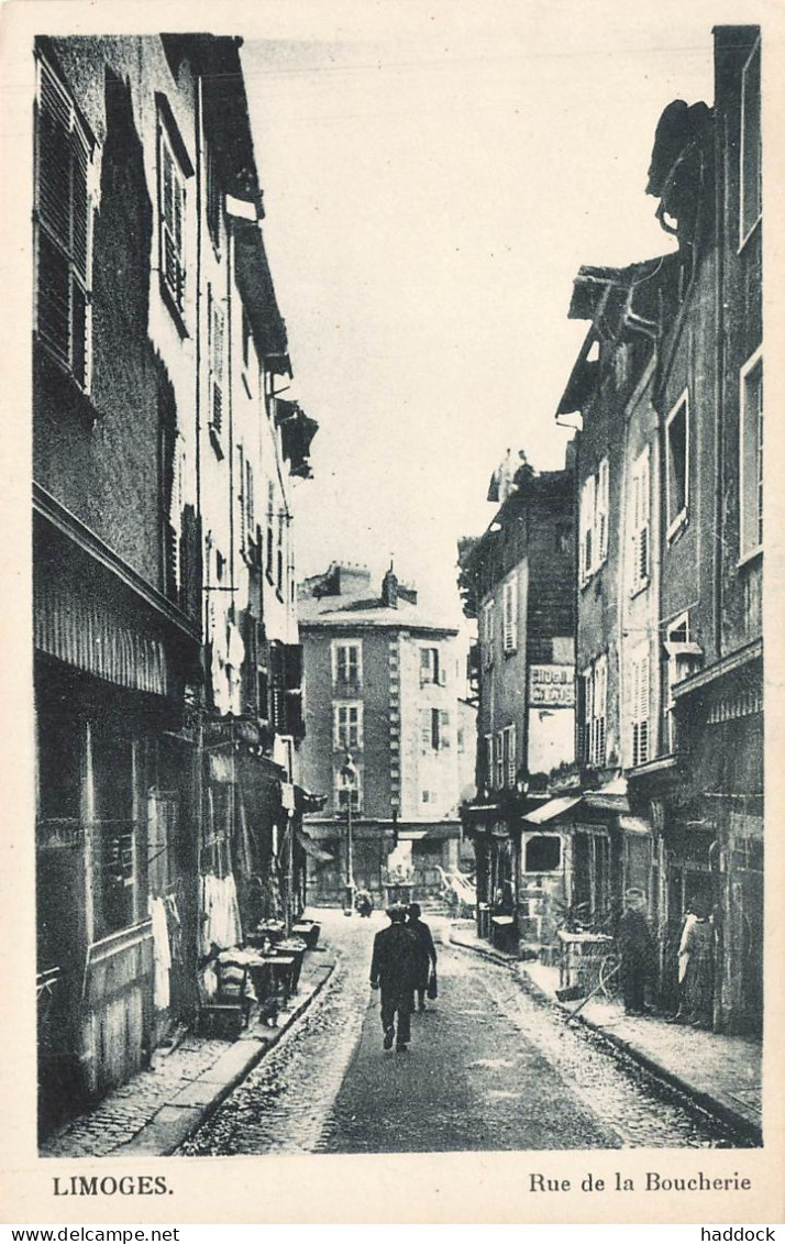 LIMOGES : RUE DE LA BOUCHERIE - Limoges