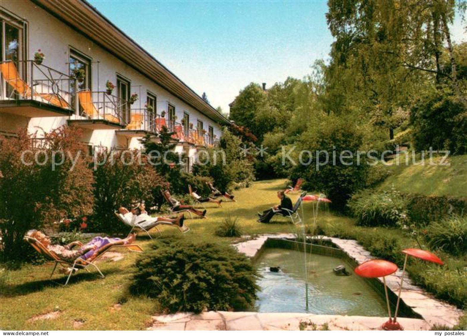 73634396 Bad Kissingen Sanatorium Fronius Garten Teich Bad Kissingen - Bad Kissingen