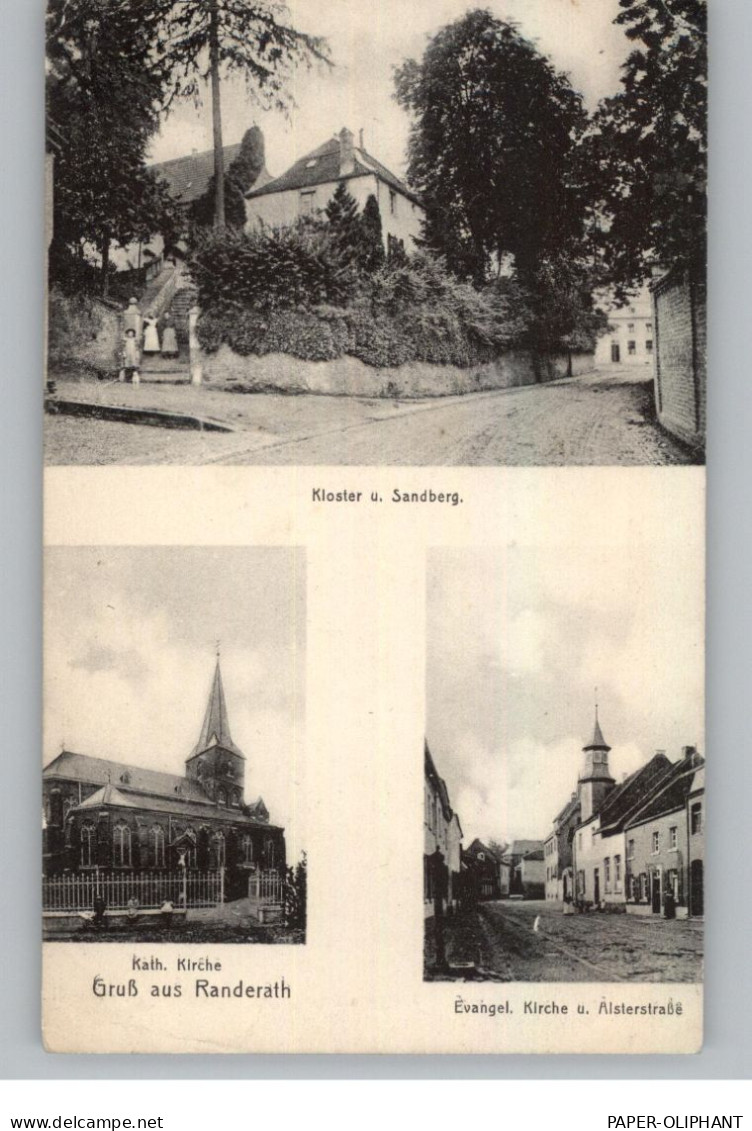 5138 HEINSBERG - RANDERATH, Kloster Und Sandberg, Kath. Kirche, Alsterstrasse Und Ev. Kirche, Verlag Rosenkranz - Heinsberg