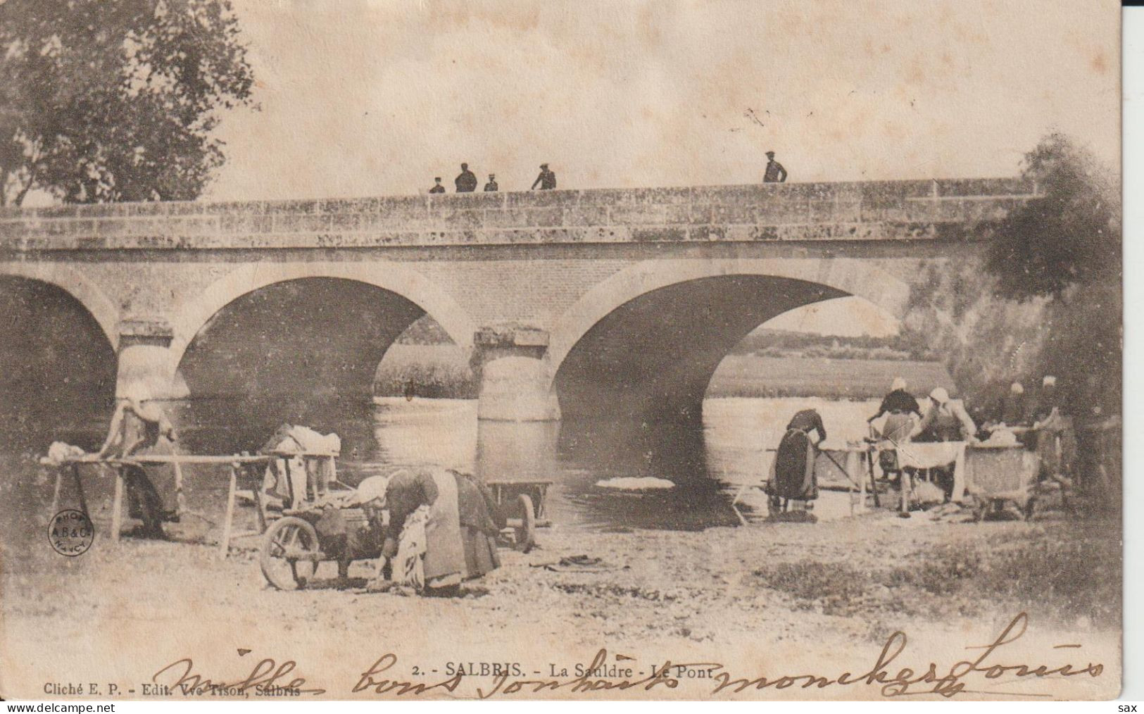 2418-248   Salbris Lavandiéres Au Pont De La Sauldre  Dep 41vente Retirée Le 18-05 - Salbris
