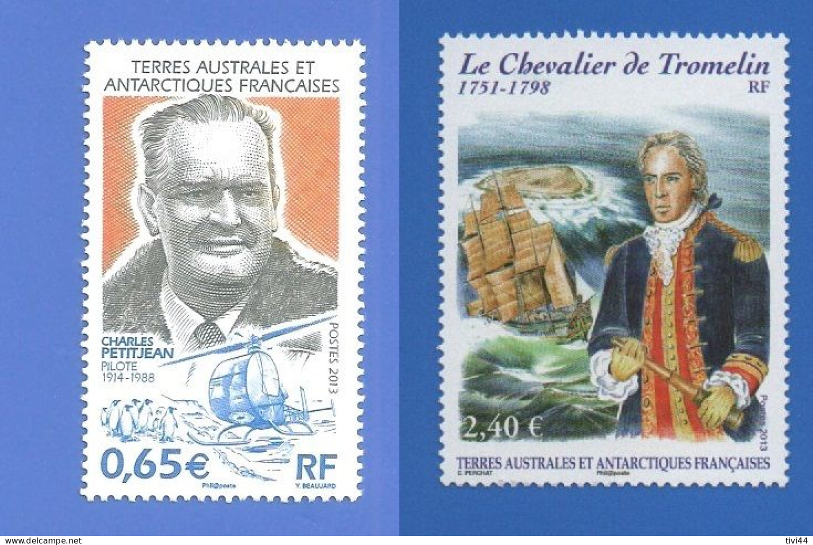 TAAF 645 + 646 NEUFS ** CHARLES PETITJEAN + CHEVALIER DE TREMOLIN - Unused Stamps