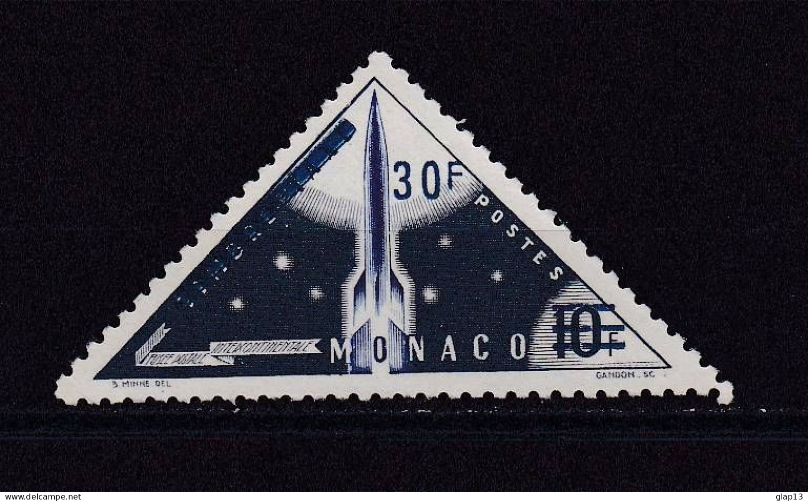 MONACO 1956 TIMBRE N°468 NEUF** FUSEE - Unused Stamps