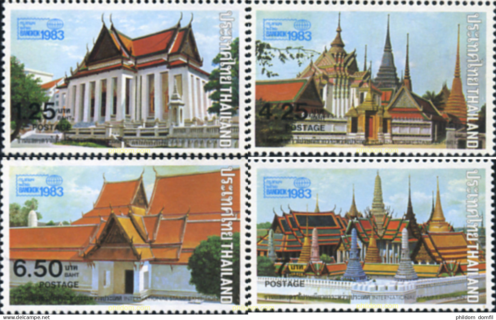362010 MNH TAILANDIA 1982 BANGKOK 1983. EXPOSICION FILATELICA INTERNACIONAL - Thailand