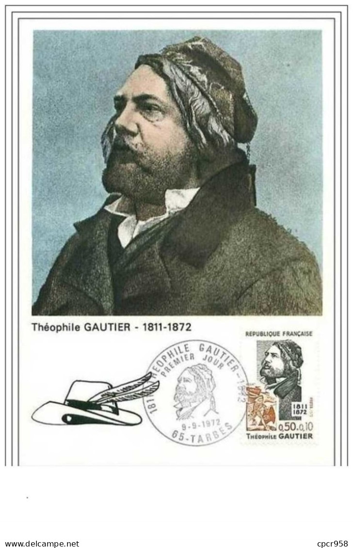 ARTS.CARTE MAXIMUM.n°71.THEOPHILE GAUTIER.1811-1872 - Otros & Sin Clasificación