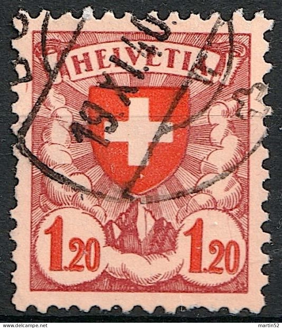 Schweiz Suisse 1940: Zu 164y Mi 197y Yv 209 (Kreide-Papier Lisse Crayeux) Mit ⊙ Vom 19.XI.40 (Zumstein CHF 100.00) - Usati