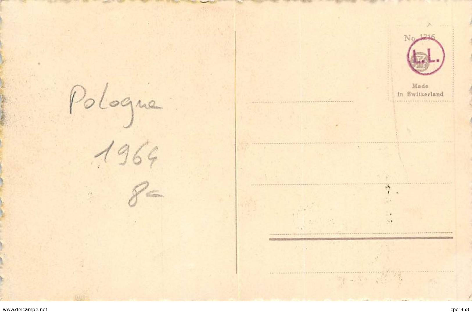 POLOGNE.Carte Maximum.AM14118.1964.Cachet Pologne.Tulipes - Usati