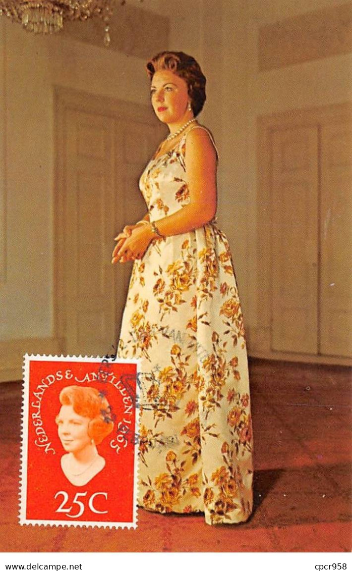 PAYS-BAS.Carte Maximum.AM14079.1965.Cachet Pays-bas.Princesse Beatrix - Curaçao, Antilles Neérlandaises, Aruba
