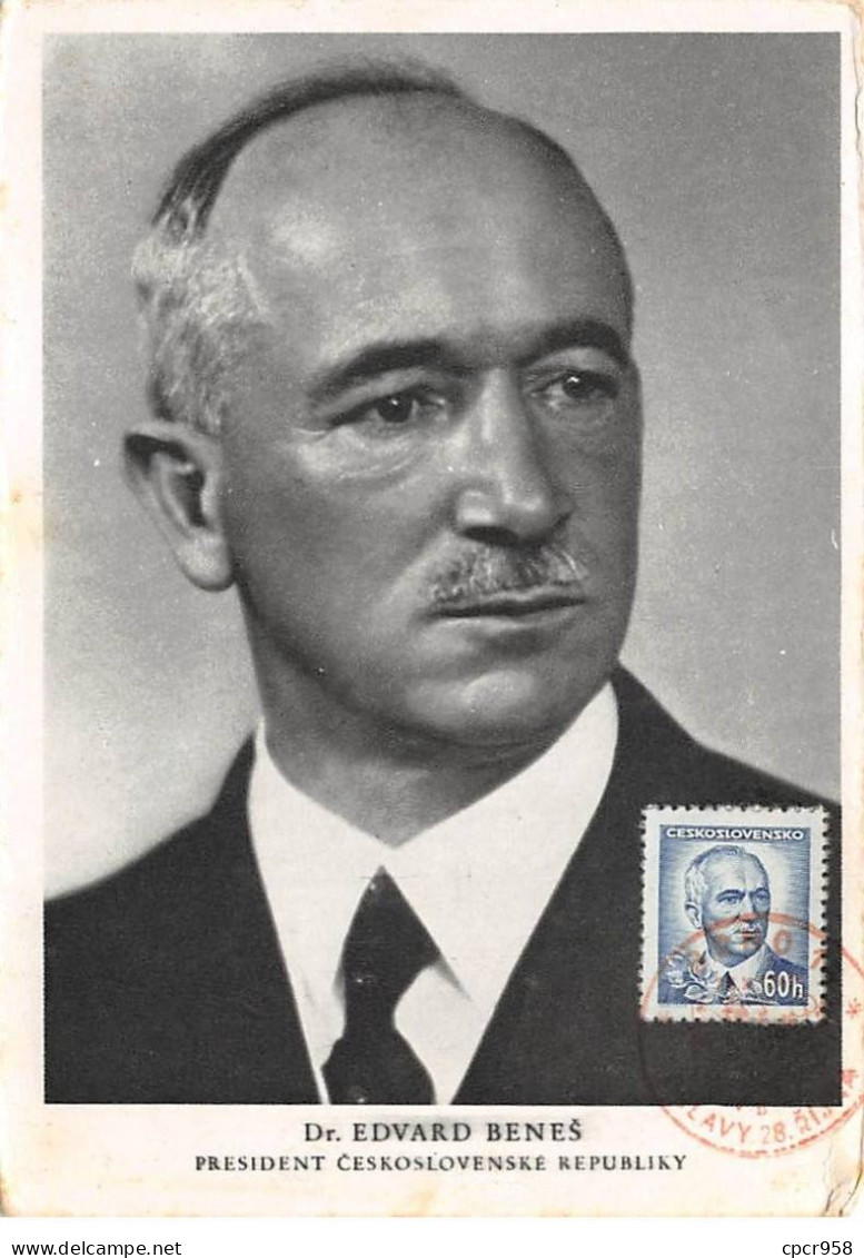 YOUGOSLAVIE.Carte Maximum.AM14102.1940.Cachet Yougoslavie.Dr. Edvard Benes - Usati