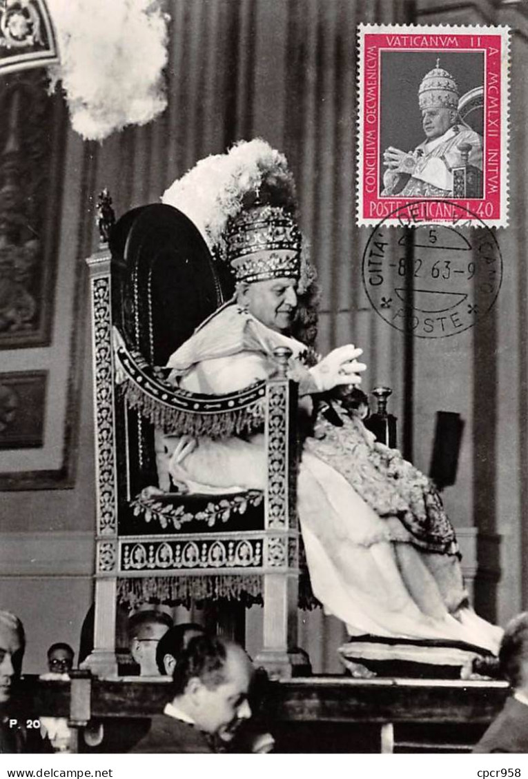 VATICAN.Carte Maximum.AM14054.1963.Cachet Vatican.S.S.Giovanni XXIII - Gebraucht