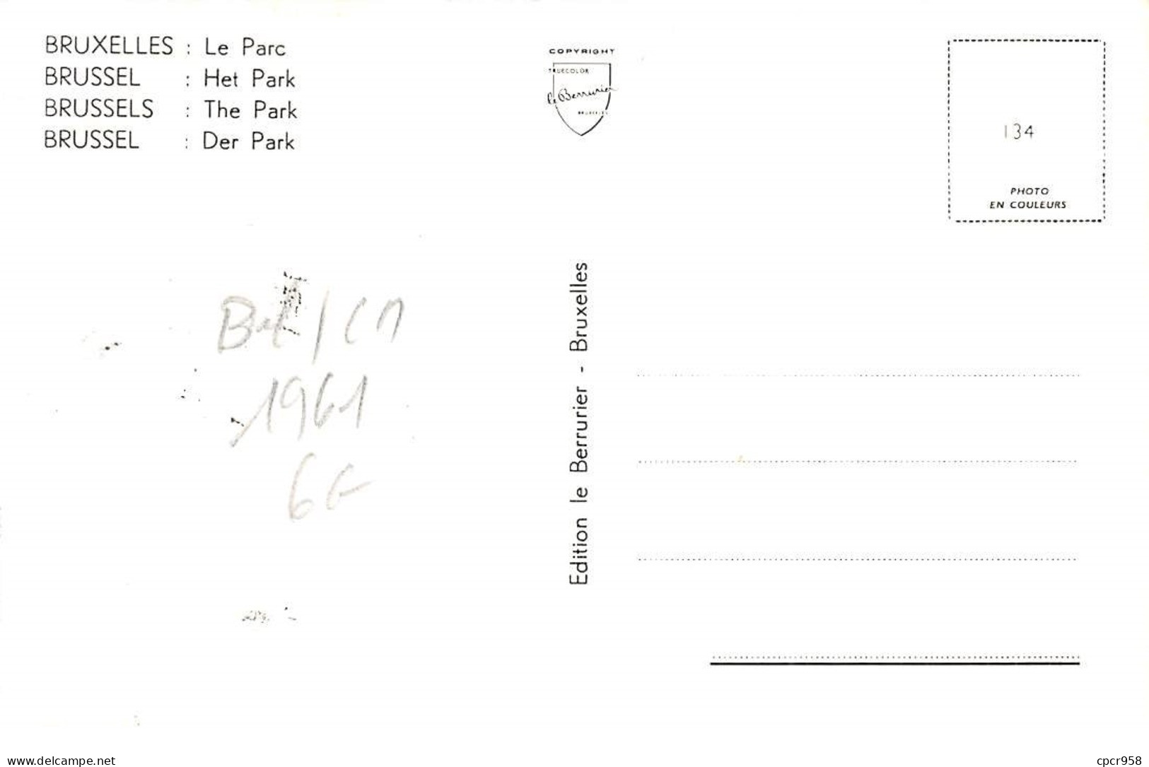 1961 . Carte Maximum . N°105610 .belgique .50e Conference Interparlementaire .cachet Brussel . - 1961-1970