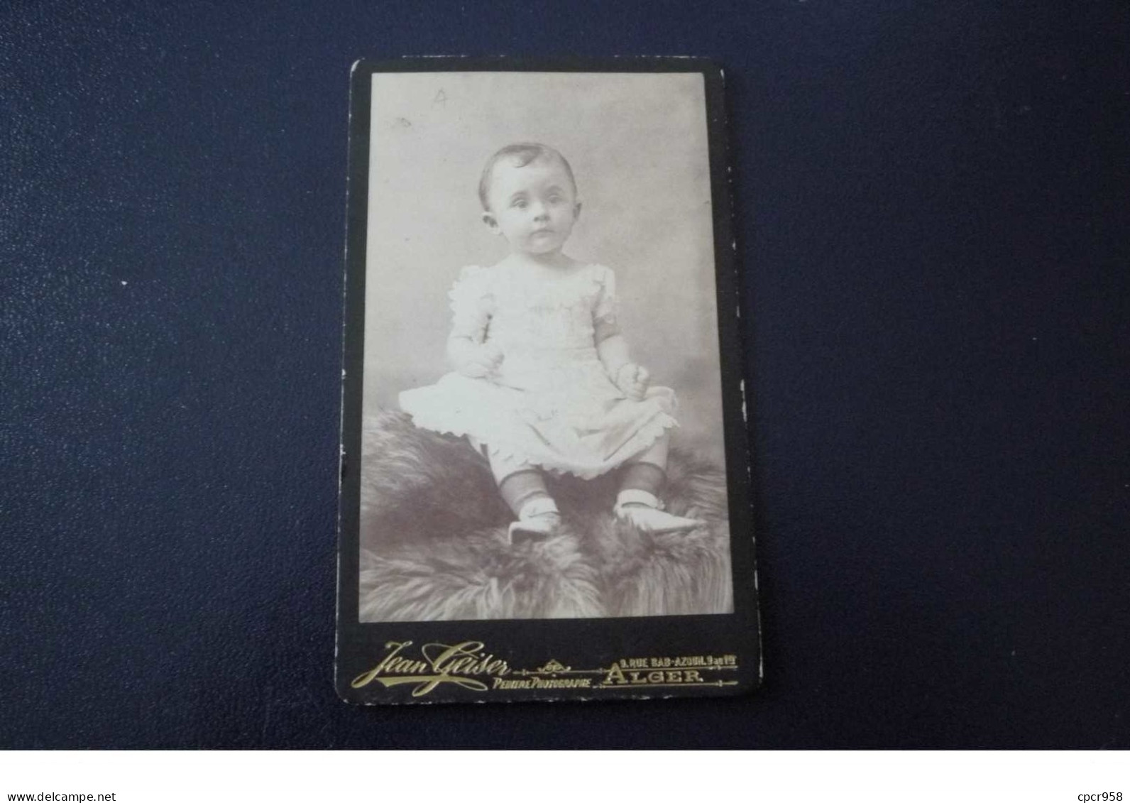 Cdv.photo Enfant. N°150174 .algerie .geiser A Alger.6.5 X10.5 Cm - Old (before 1900)