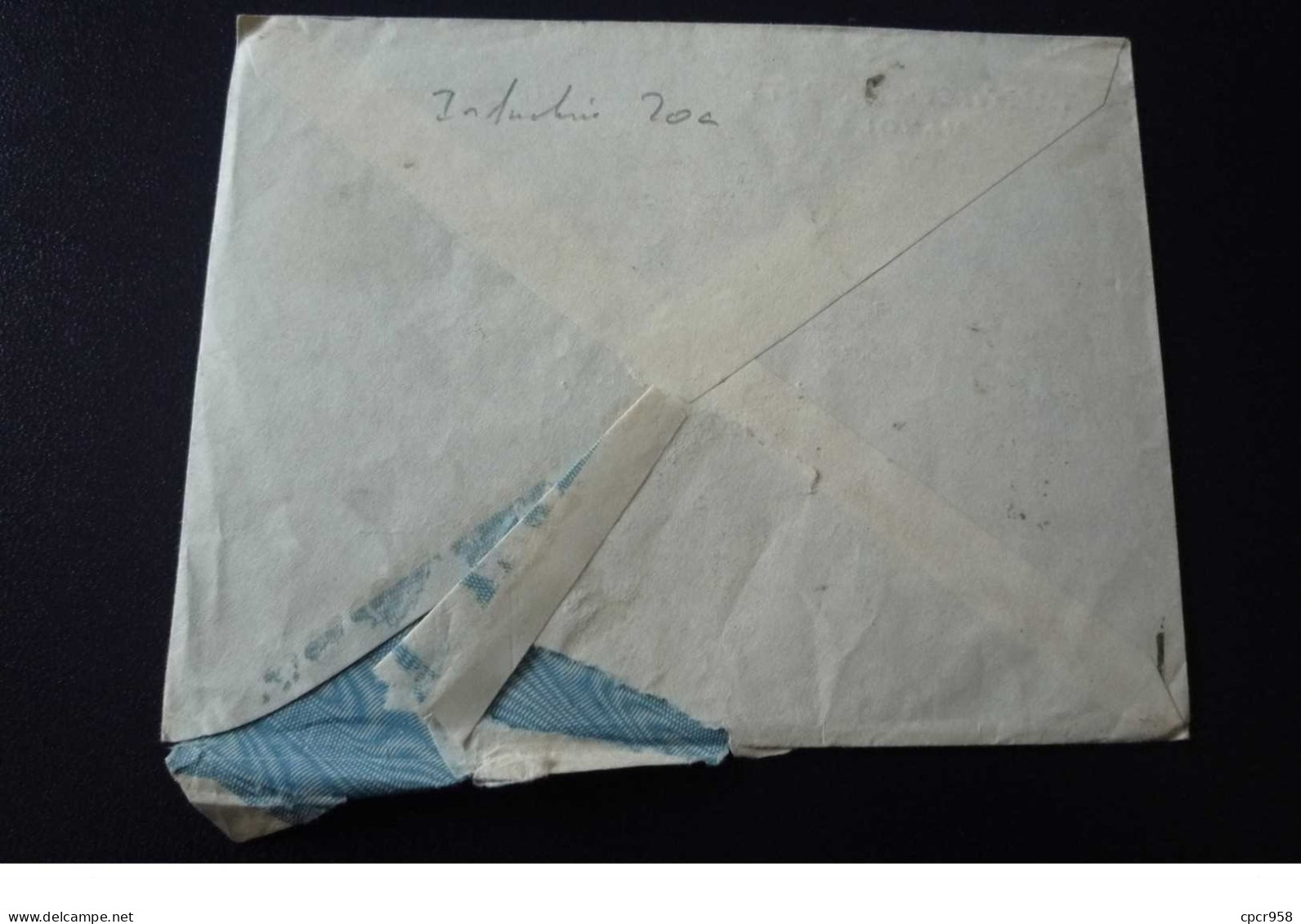 Indochine.viet-nam. N°150033 .hanoi/ Marseille Poste Aerienne .1949.timbres .cachet .obliterations Mixtes. - Lettres & Documents