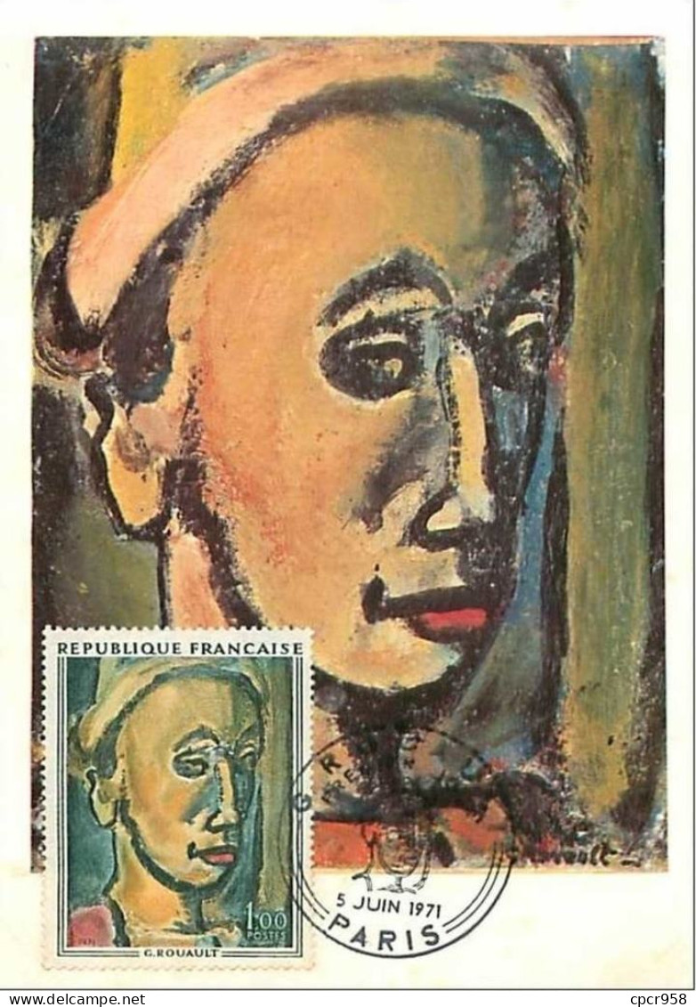 TIMBRES.CARTE MAXIMUM.n°18.ROUAULT.SONGE CREUX - Unclassified