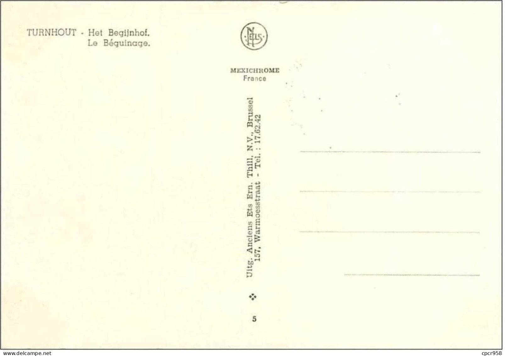 TIMBRES.CARTE MAXIMUM.n°15.TURNHOUT.LE BEGUINAGE.HET BEGIJNHOF - 1971-1980