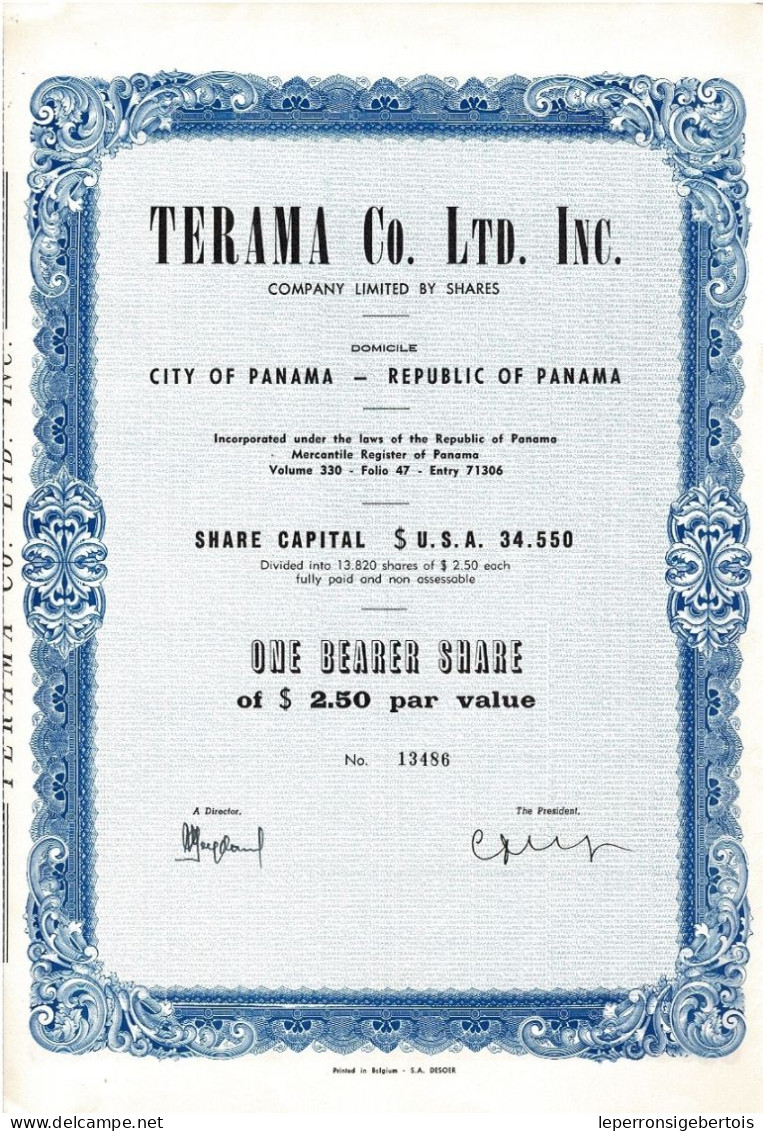 Terama Co. Ltd. Inc. Republic Of Panama - Other & Unclassified