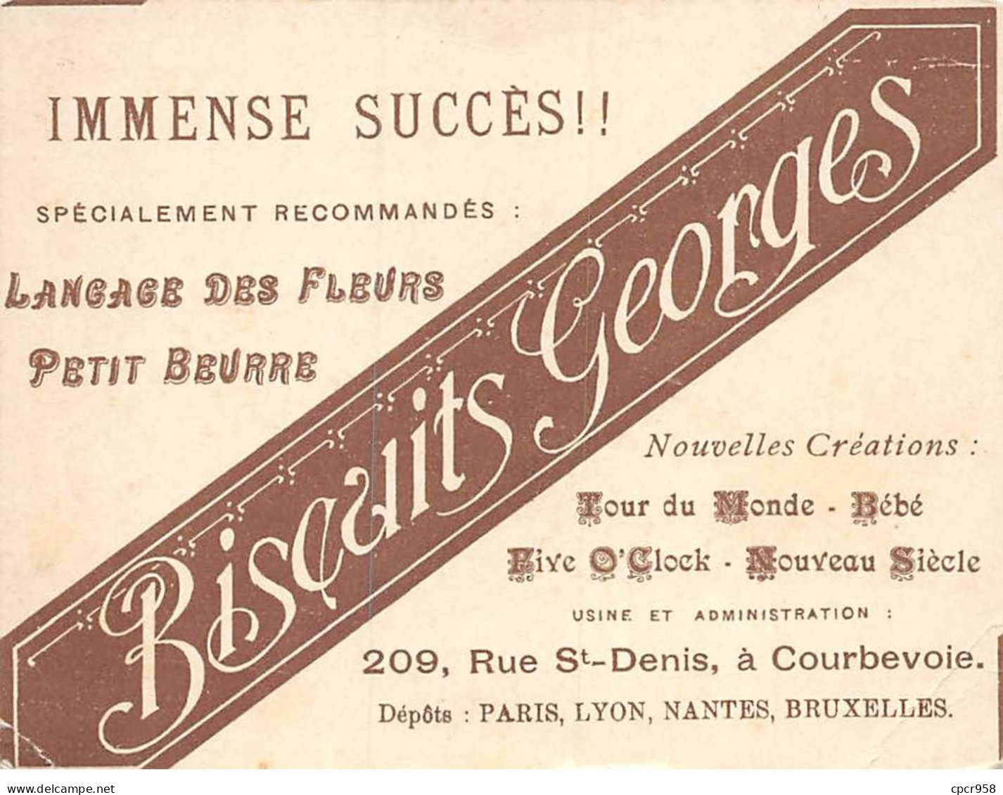 CHROMOS.AM22875.Biscuits Georges.Couple.Février - Other & Unclassified