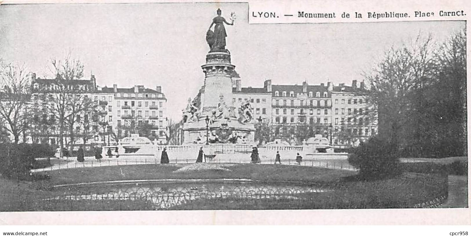 CHROMOS.AM22849.Chocolat Menier.Collection Ville.Lyon.Monument De La République.Place Carnot - Menier