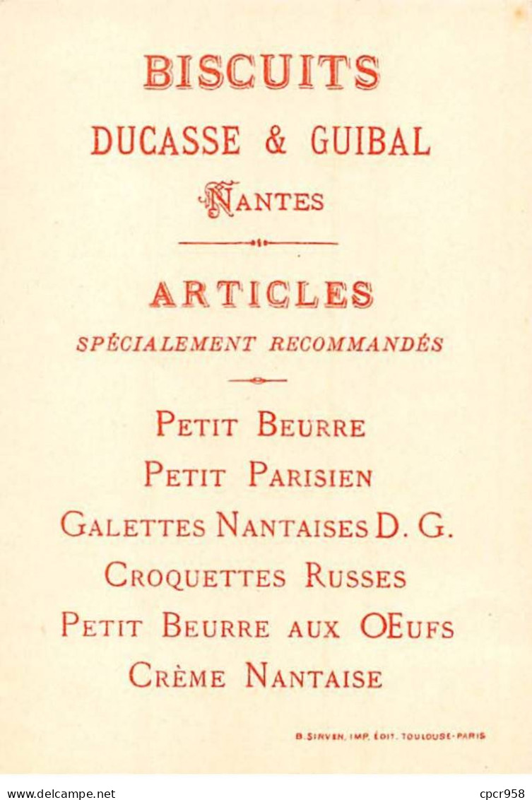 CHROMOS.AM23875.7x10 Cm Env.Petit Parisien.Biscuit Nouveau.Ducasse & Guibal.Femmes.Baignade Dans La Mer - Altri & Non Classificati