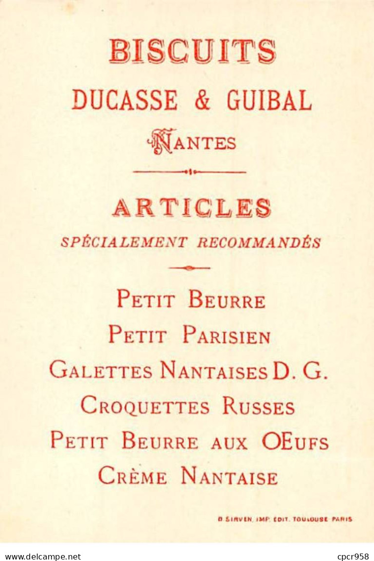 CHROMOS.AM23874.7x10 Cm Env.Petit Parisien.Biscuit Nouveau.Ducasse & Guibal.Femme Escrimeuse - Other & Unclassified