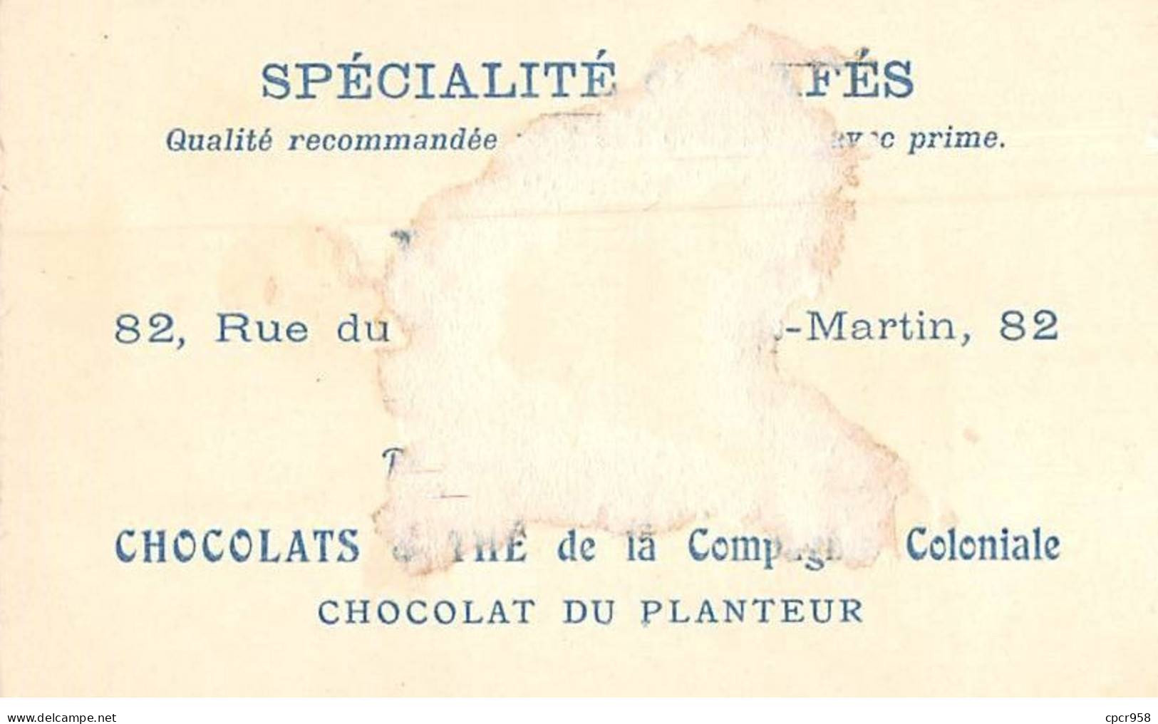 Chromos - COR13963 - Chocolat Du Planteur - Yacht De Course - A La Barre - 10x6 Cm Environ - En L'état - Ibled
