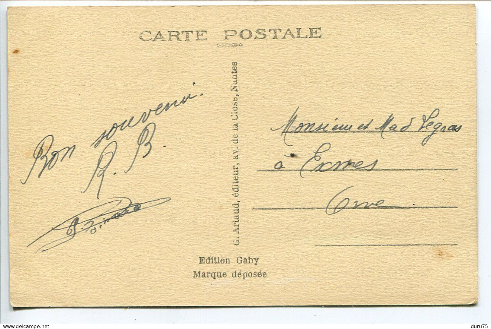 CPA Ecrite * LE POULDU Départ Du Canot Automobile Sur La Laïta (animée ) Edition Gaby G. Artaud - Le Pouldu