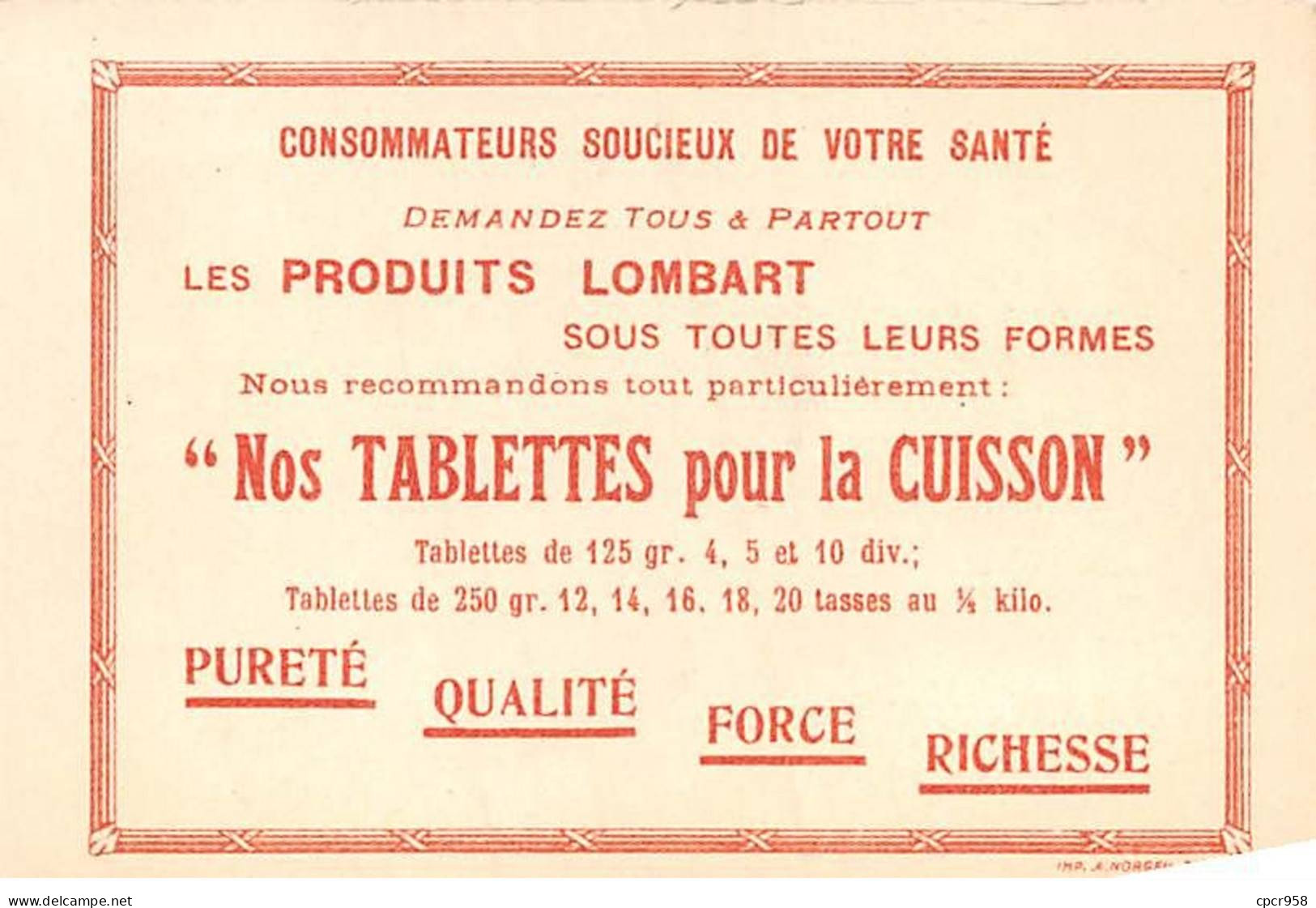 CHROMOS.AM23820.7x10 Cm Env.Chocolat Lombart.Les Rois De France.Charles III Le Simple.38 Ième Roi - Lombart