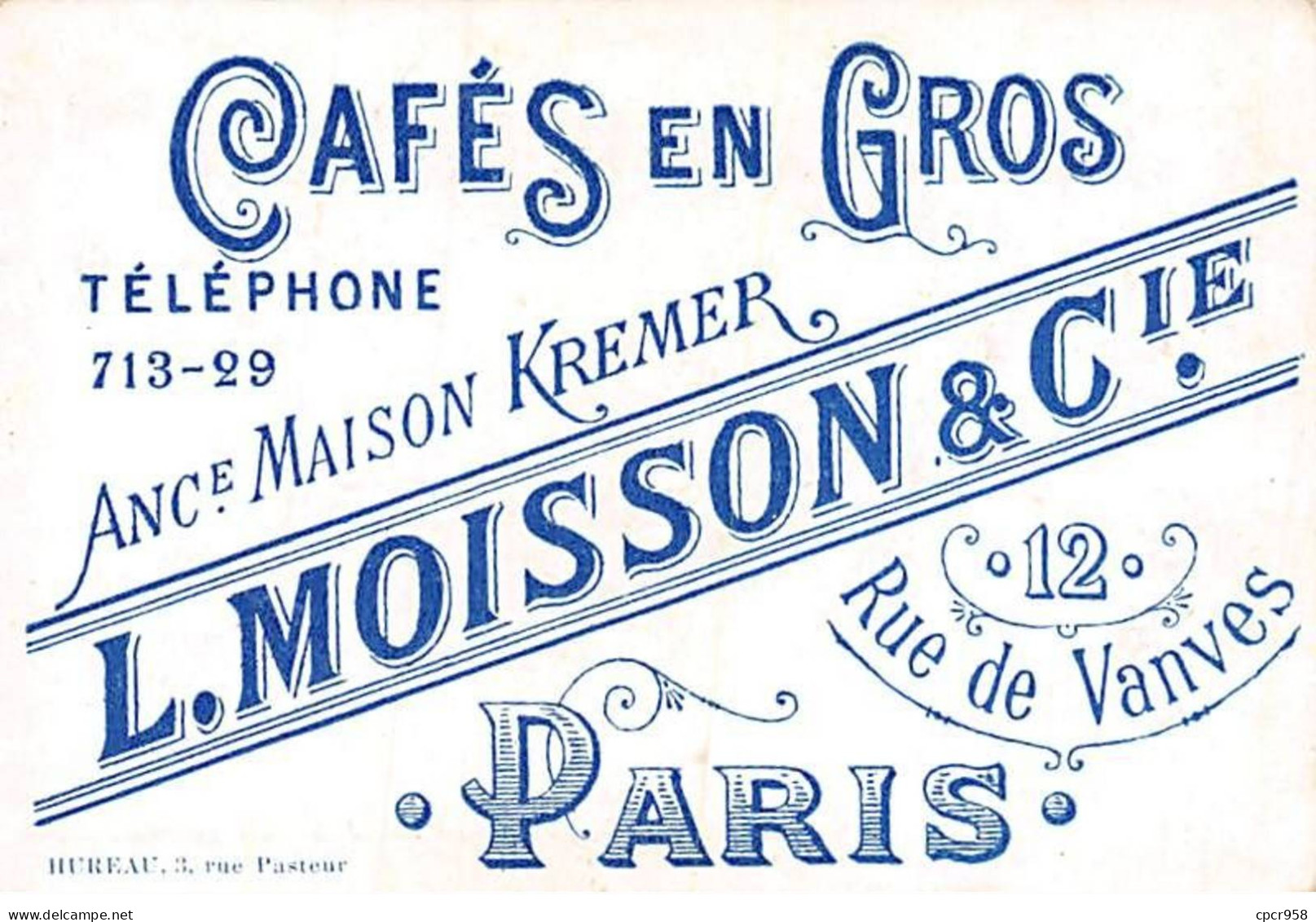 CHROMOS.AM23772.7x10 Cm Env.Café.L. Moisson & Cie.Kremer.Cyrano De Bergerac - Tee & Kaffee