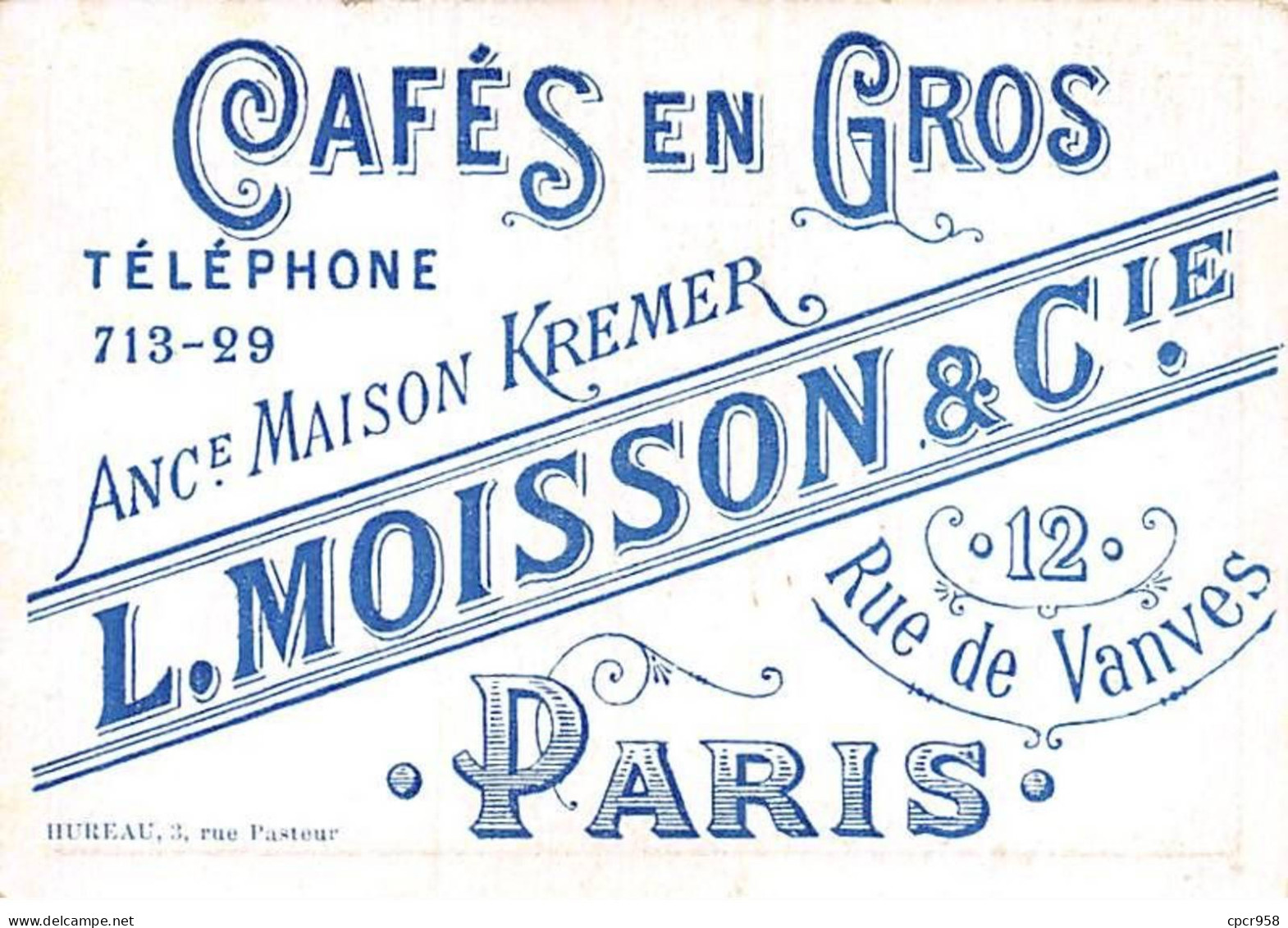 CHROMOS.AM23774.7x10 Cm Env.Café.L. Moisson & Cie.Kremer.Sigrid Arnoldson (Carmen) - Tee & Kaffee