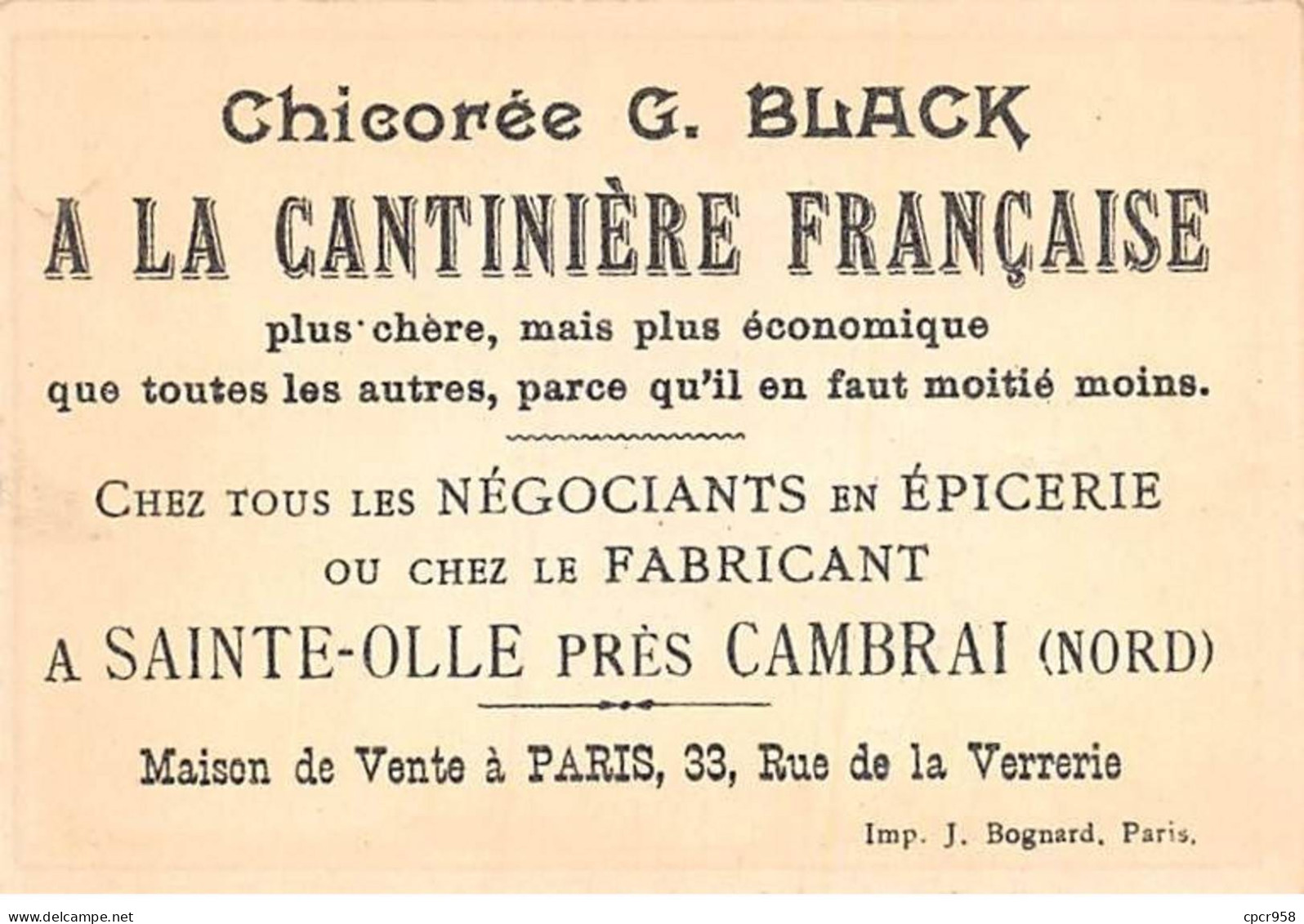 CHROMOS.AM23490.7x11 Cm Env.Chicorée A La Cantinière Française.G Black.Carte Région.Aube - Thé & Café
