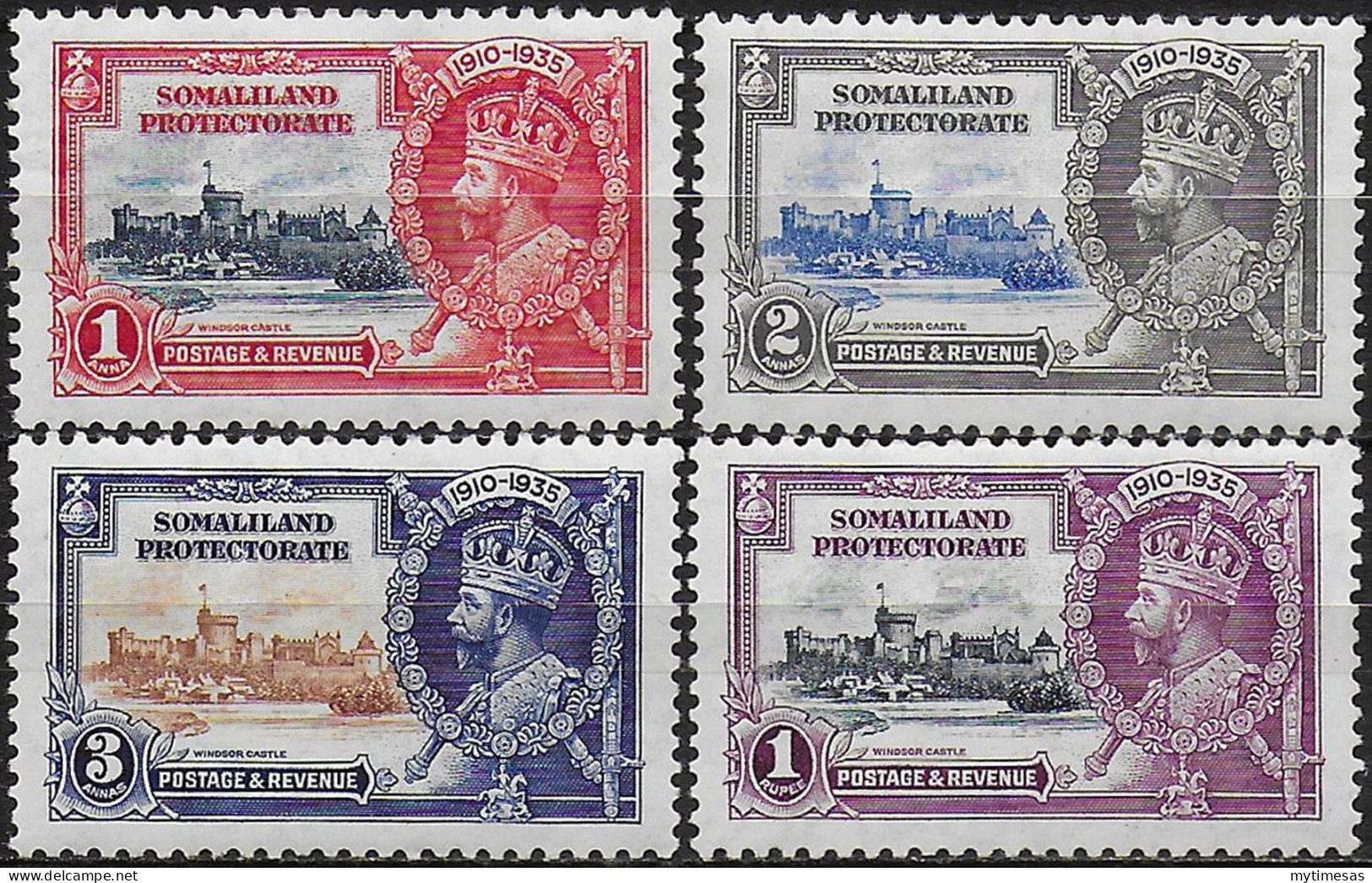 1935 Somaliland Silver Jubilee 4v. MNH SG N. 86/89 - Sonstige & Ohne Zuordnung