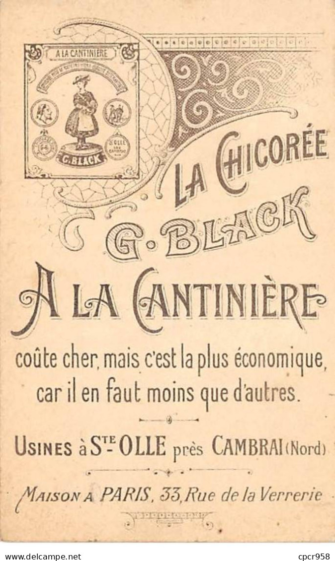 CHROMOS.AM23418.7x11 Cm Env.Chicorée A La Cantinière.G Black.Etude De Peinture En 25 Sujets.Sujet N°22.Mongolfière - Tee & Kaffee