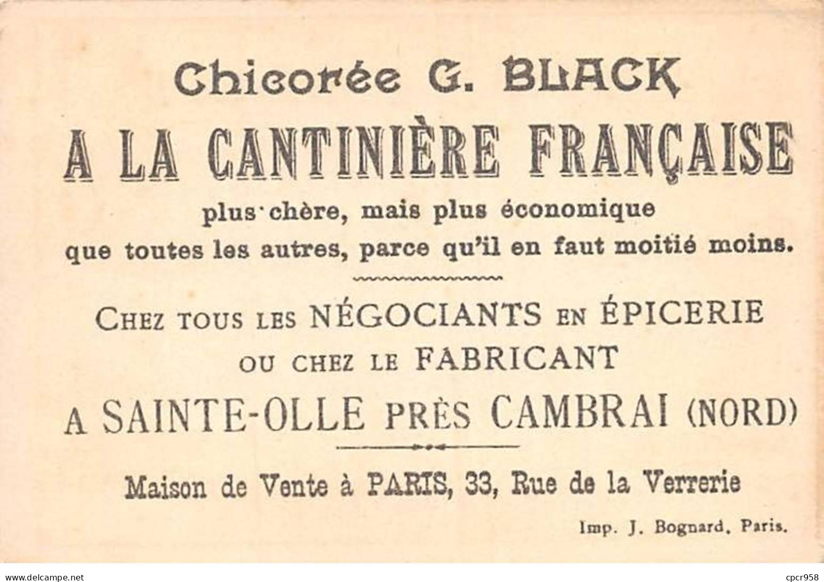 CHROMOS.AM23426.7x11 Cm Env.Chicorée A La Cantinière Française.G Black.Carte Région.Lot - Tee & Kaffee