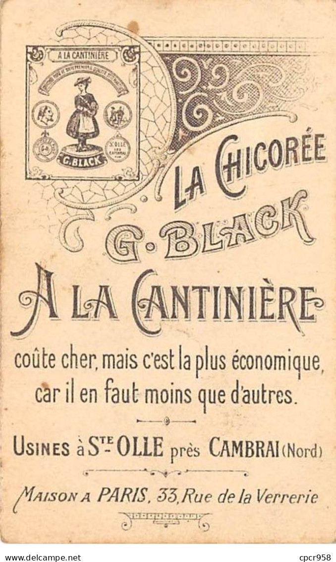 CHROMOS.AM23416.7x11 Cm Env.Chicorée A La Cantinière.G Black.Etude De Peinture En 25 Sujets.Sujet N°20.Pantin - Tee & Kaffee