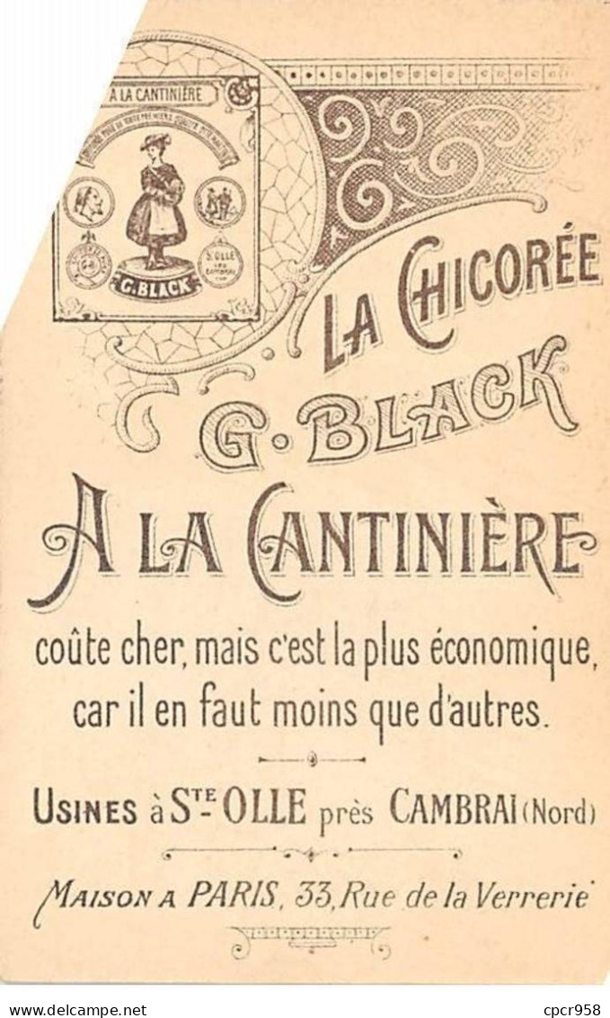 CHROMOS.AM23405.7x11 Cm Env.Chicorée A La Cantinière.G Black.Etude De Peinture En 25 Sujets.Sujet N°6.Bateau à Voile - Tè & Caffè