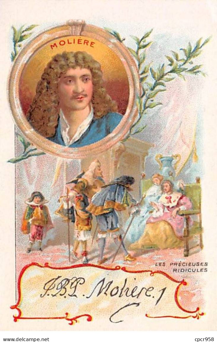 CHROMOS.AM23298.7x10 Cm Env.Chicorée Williot.Molière.Les Précieuses Ridicules - Tea & Coffee Manufacturers