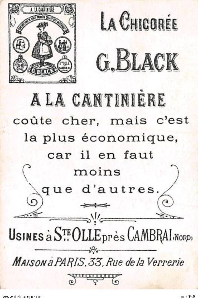 CHROMOS.AM23274.7x10 Cm Env.Chicorée G Black.A La Cantinière.N°21.Le Billet De Logement - Thé & Café