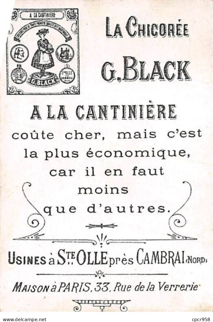 CHROMOS.AM23278.7x10 Cm Env.Chicorée G Black.A La Cantinière.N°24.La Revue Du Général - Thé & Café