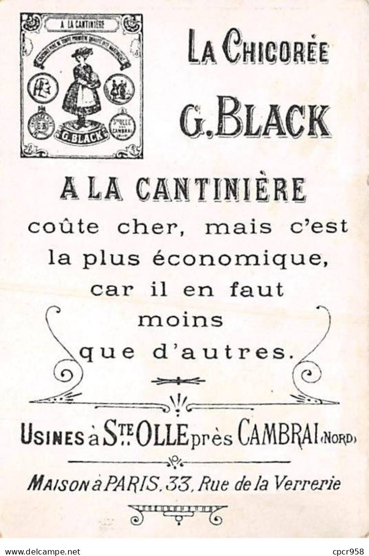 CHROMOS.AM23265.7x10 Cm Env.Chicorée G Black.A La Cantinière.N°14.A L'infirmerie - Tee & Kaffee