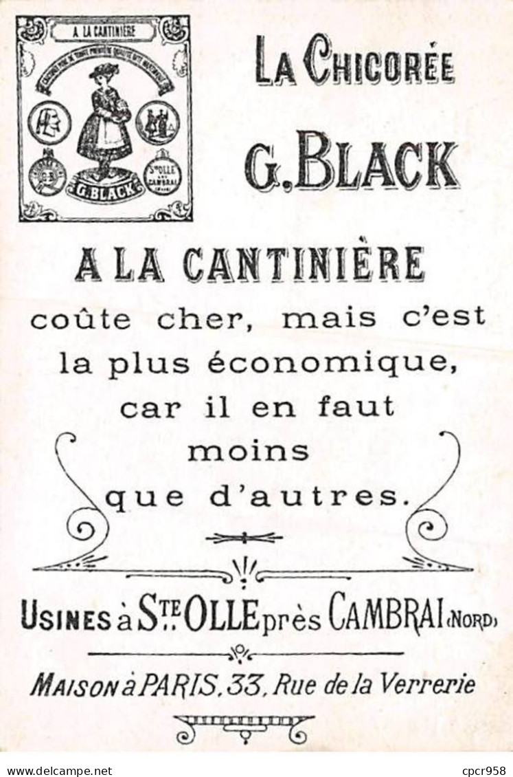 CHROMOS.AM23270.7x10 Cm Env.Chicorée G Black.A La Cantinière.N°18.Le Corps De Garde - Tè & Caffè