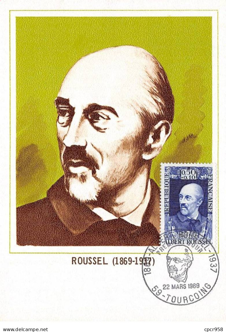 FRANCE.Carte Maximum.AM13958.28/03/1969.Cachet Tourcoing.Albert Roussel (1869-1937) - 1960-1969