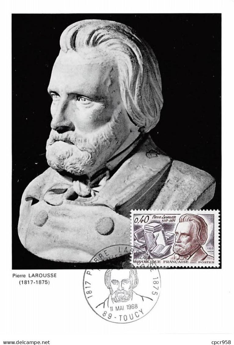 FRANCE.Carte Maximum.AM13945.11/05/1968.Cachet Toucy.Pierre Larousse (1817-1875) - 1960-1969